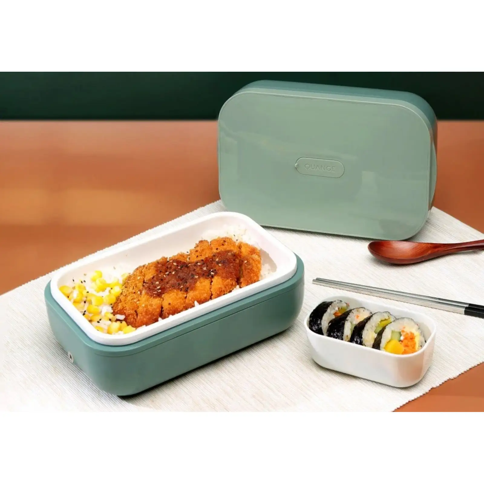 Ланч-бокс з підігрівом Xiaomi Quange Electric Lunch Box DFH-100 Green Bamboo (3176510)