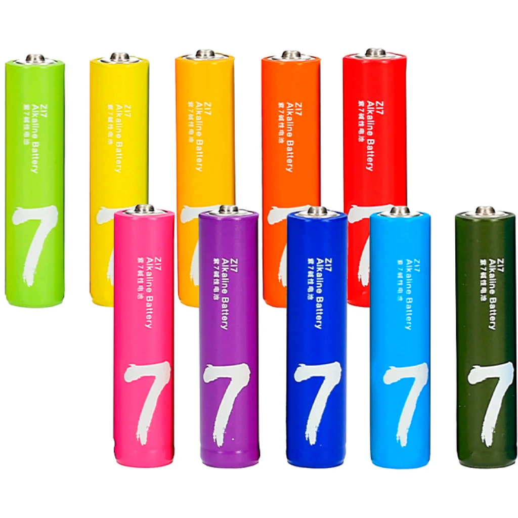 Батарейки ZMI AAA bat Alkaline 10шт ZI7 Rainbow (NQD4001RT)