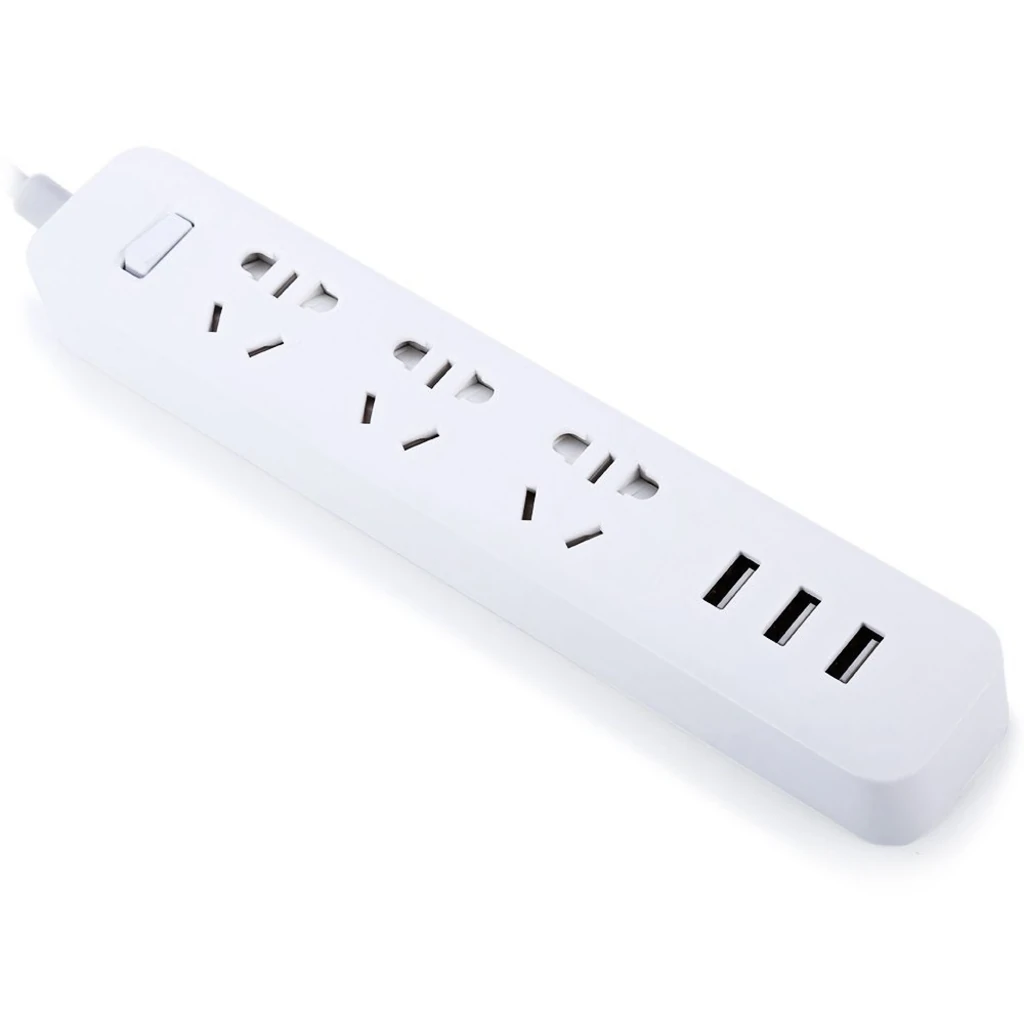 Мережевий подовжувач Xiaomi Power Strip 3 розетки + 3 USB White