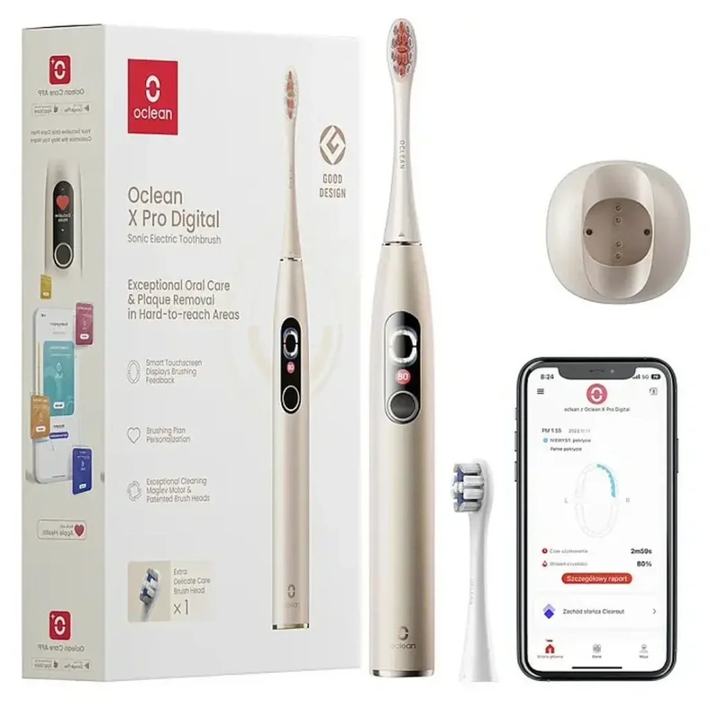 Зубная электрощетка Xiaomi Oclean X Pro Digital Electric Toothbrush Champagne Gold