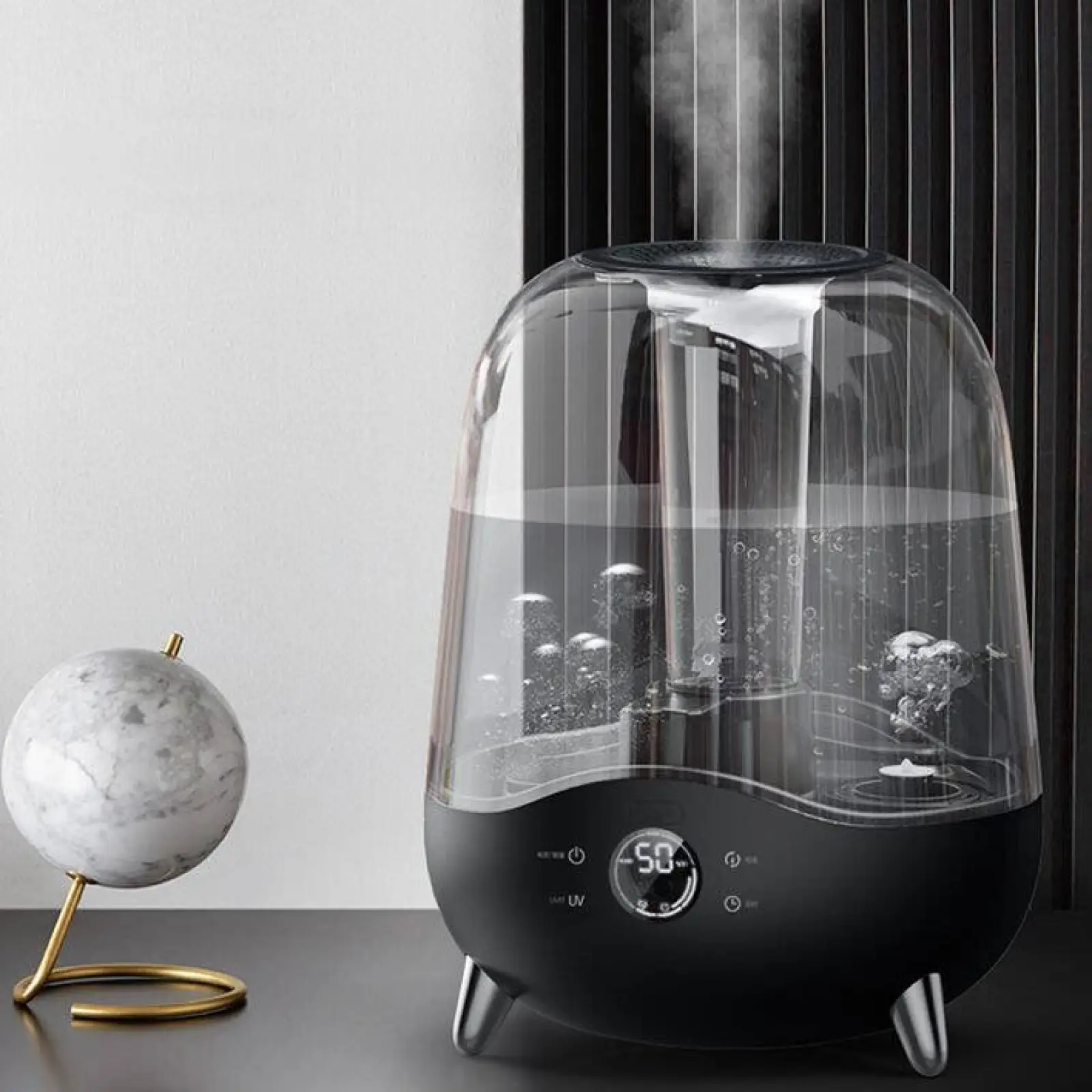 Зволожувач повітря Deerma Humidifier 5L with UV Lamp Black (DEM-F327W) UA