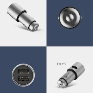 АЗП Xiaomi Roidmi Dual USB Car Charger QC 3.0 2USB Silver (XMDUCCQC30) (GDS4053CN) UA