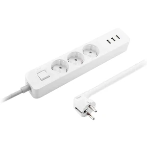 Удлинитель Xiaomi Mi Power Strip 3 розетки + 3USB (XMCXB04QM) White (NRB4030GL) EU
