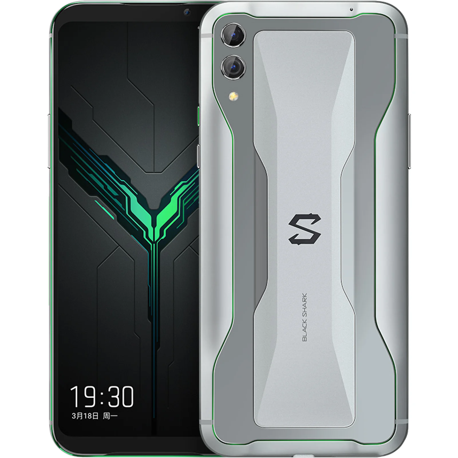 Смартфон Xiaomi Black Shark 2 12/256Gb Silver EU + Left-side Gamepad + Left-side Gamepad Stand with Type-C Earphone
