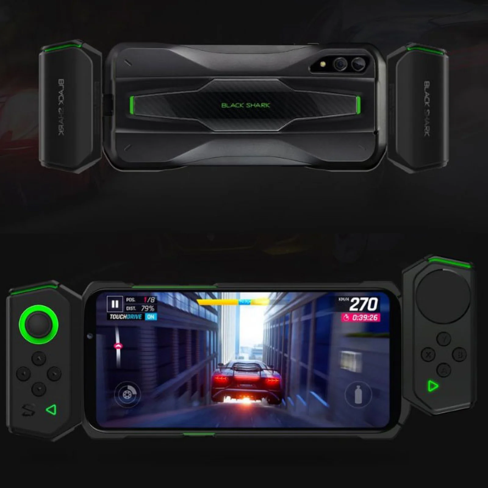 Игровой контроллер Xiaomi Black Shark Pro Kit Gamepad Left + Gamepad Right + Protective Case EU