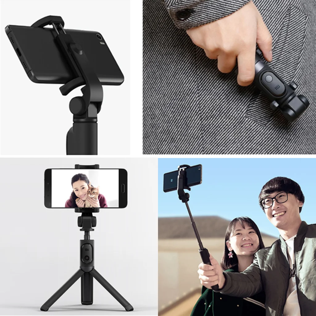Селфі-монопод Xiaomi Selfie Stick Tripod Black (FBA4070US/FBA4107CN/FBA4053CN) + (Bluetooth кнопка)