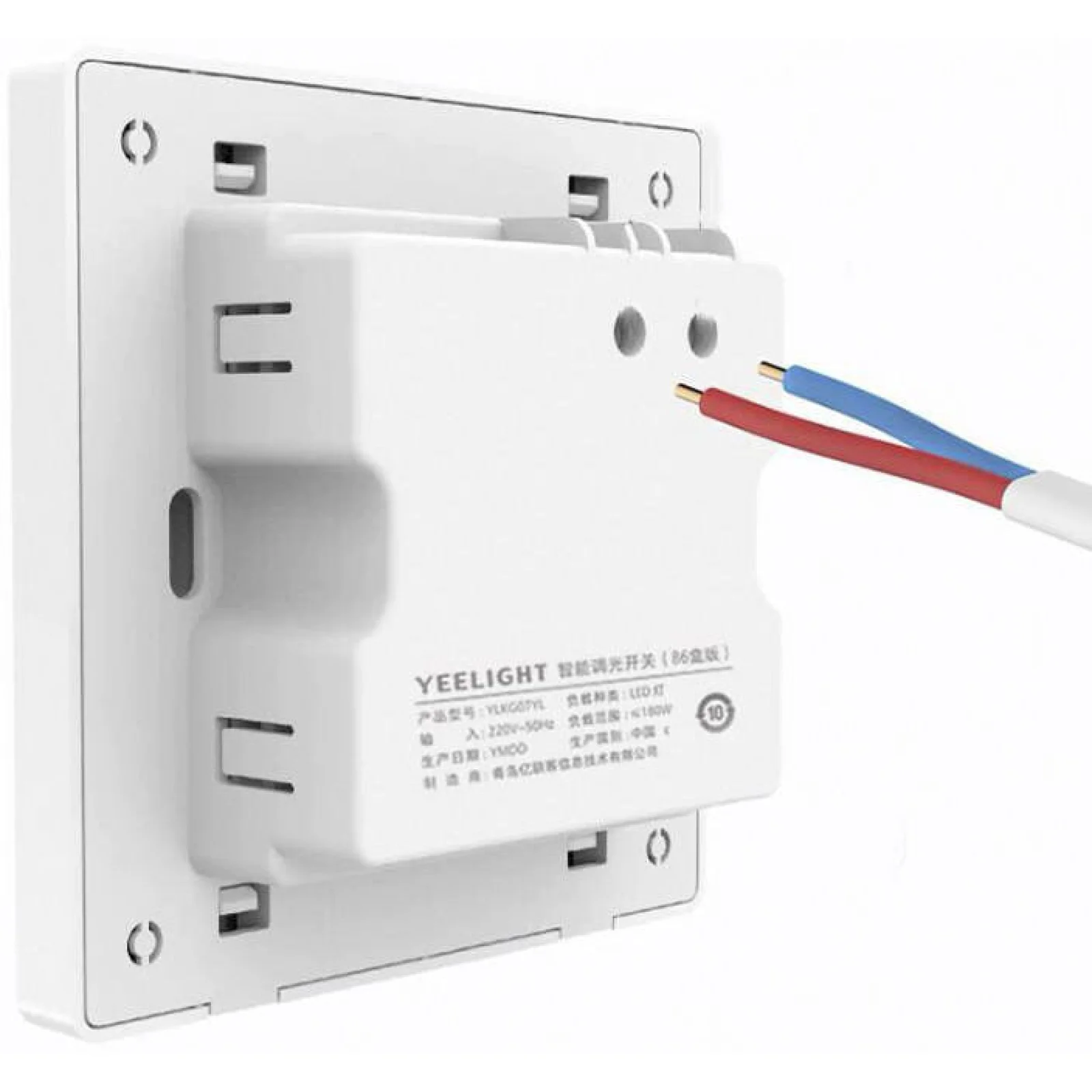 Настенный выключатель Yeelight Smart Bluetooth Dimmer Wall Light Switch Remote Control (YZNA0218001WTCN) EU