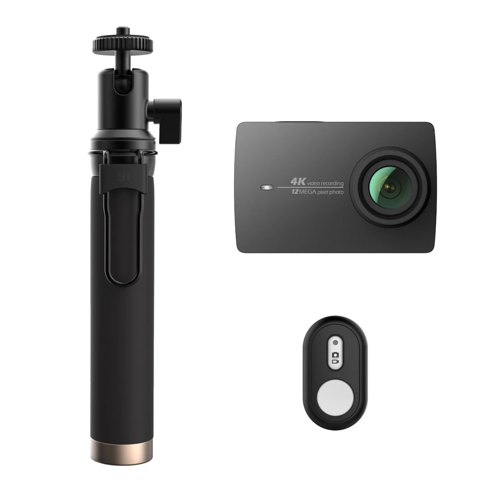 Экшн-камера Xiaomi YI 4K Action Camera Black KIT (Selfie Stick + Bluetooth Remote) Int.Version (YI-90008) UA