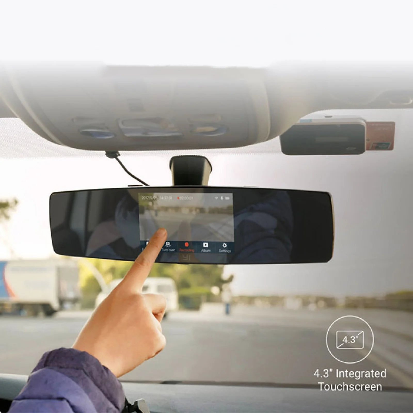 Відеореєстратор YI Mirror Dash Camera Black (YI-89029) EU