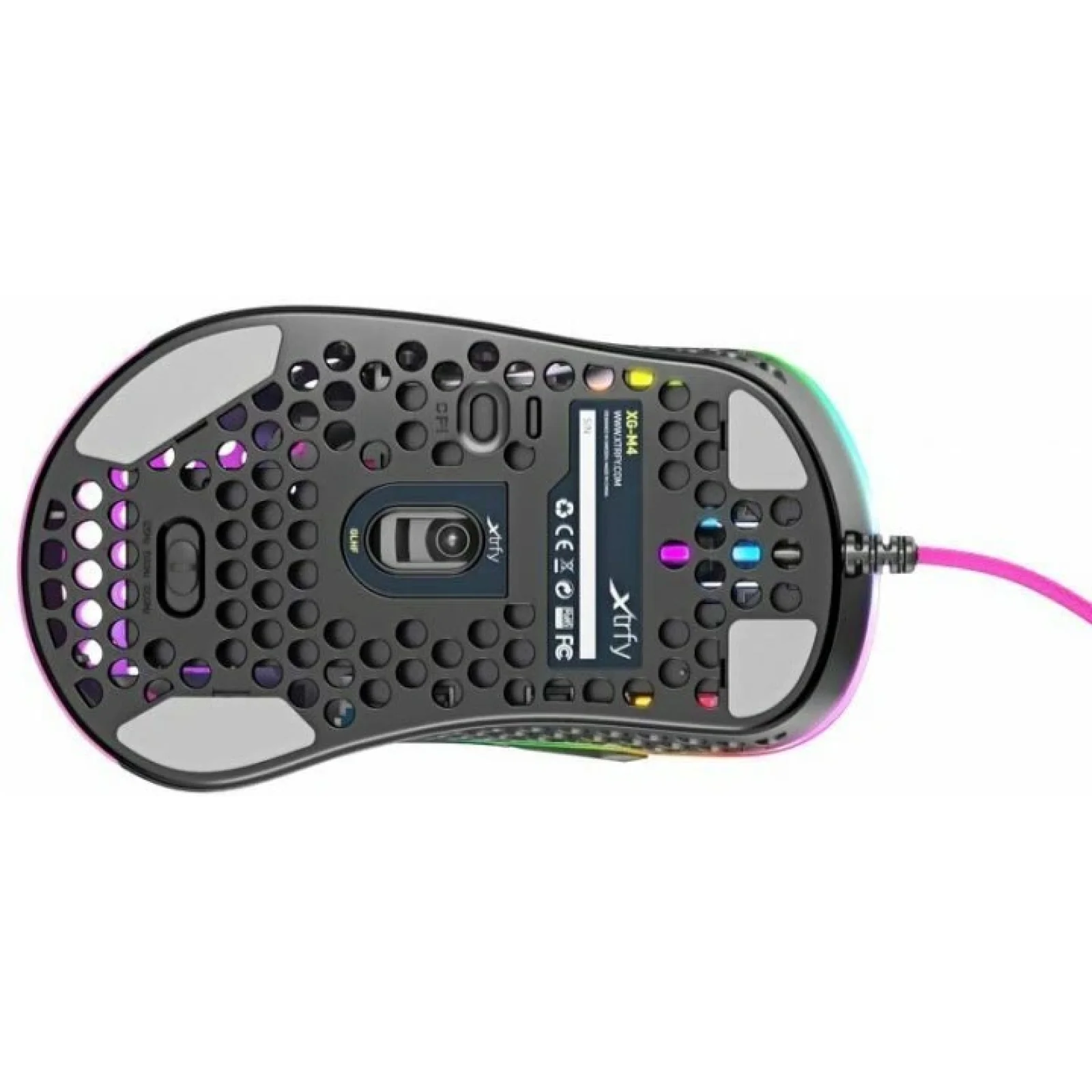 Миша Xtrfy M4 USB-A RGB Pink (XG-M4-RGB-PINK) UA