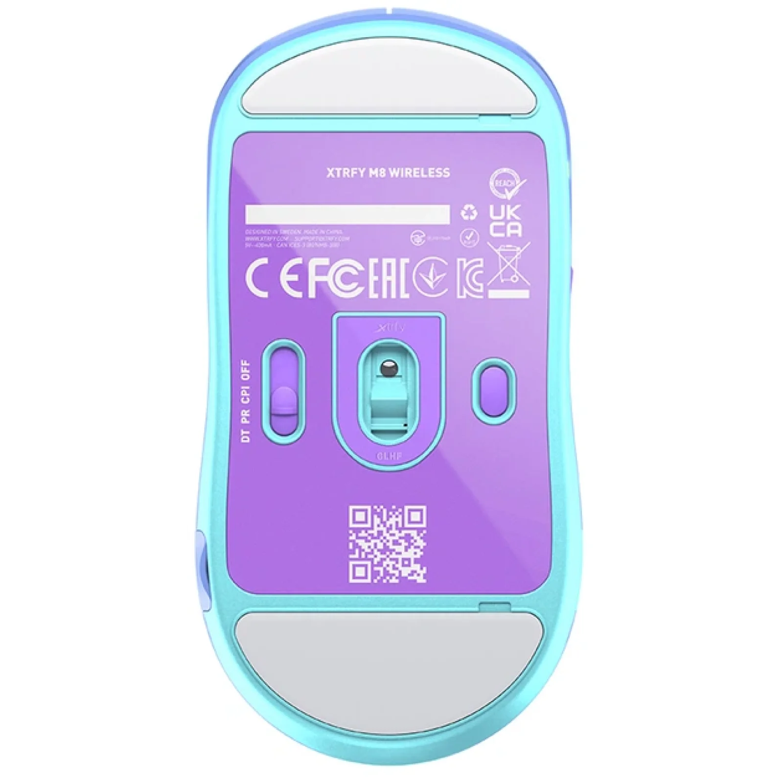 Мышь Xtrfy M8 RGB WIRELESS Frosty Purple (M8W-RGB-PURPLE) UA