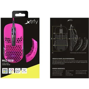 Миша Xtrfy M42 USB-A RGB Pink (XG-M42-RGB-PINK) UA