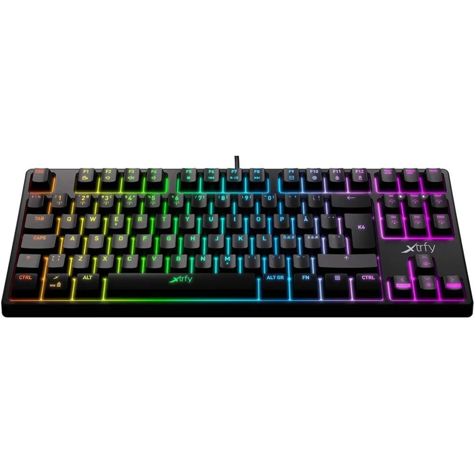 Клавиатура Xtrfy K4 TKL RGB Kailh Red Black (XG-K4-RGB-TKL-R-UKR) UA