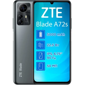 Цвет: Серый - Смартфон ZTE A72S 4/128GB Grey UA