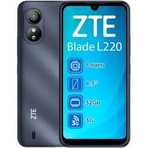 Колір: Синій - Смартфон ZTE Blade L220 1/32GB Blue UA