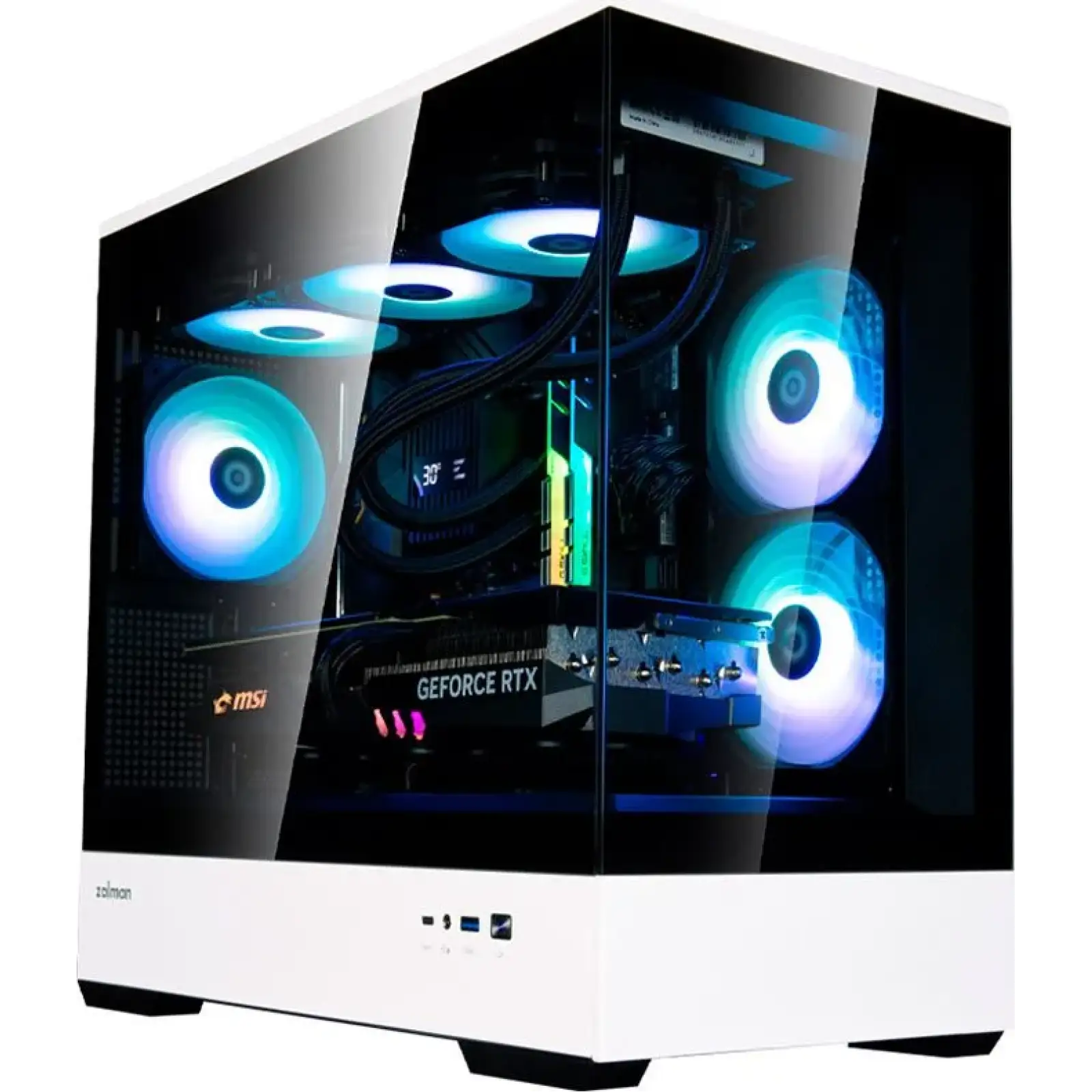 Корпус Zalman P30 Black/White Без БП (P30BW) UA