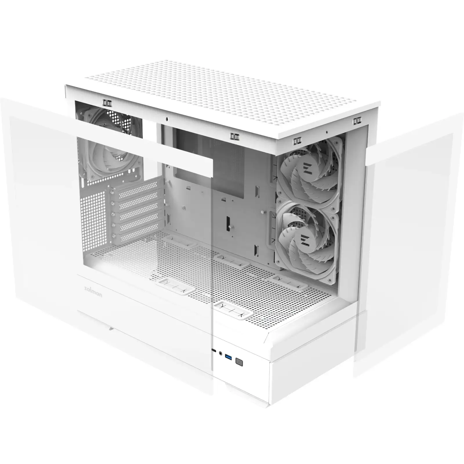Корпус Zalman P30 White V2 White Без БП (P30WHITEV2) UA