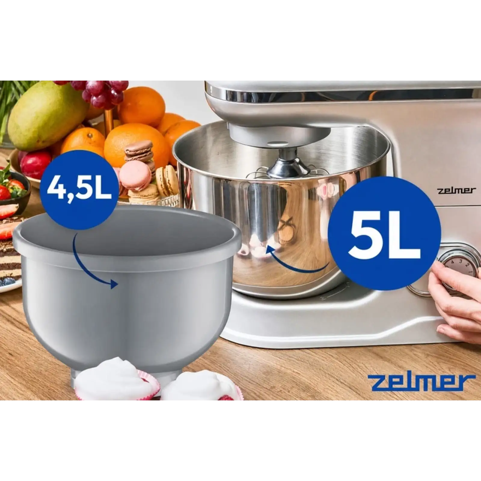 Кухонна машина Zelmer ZKR1360 Нержавіюча сталь UA