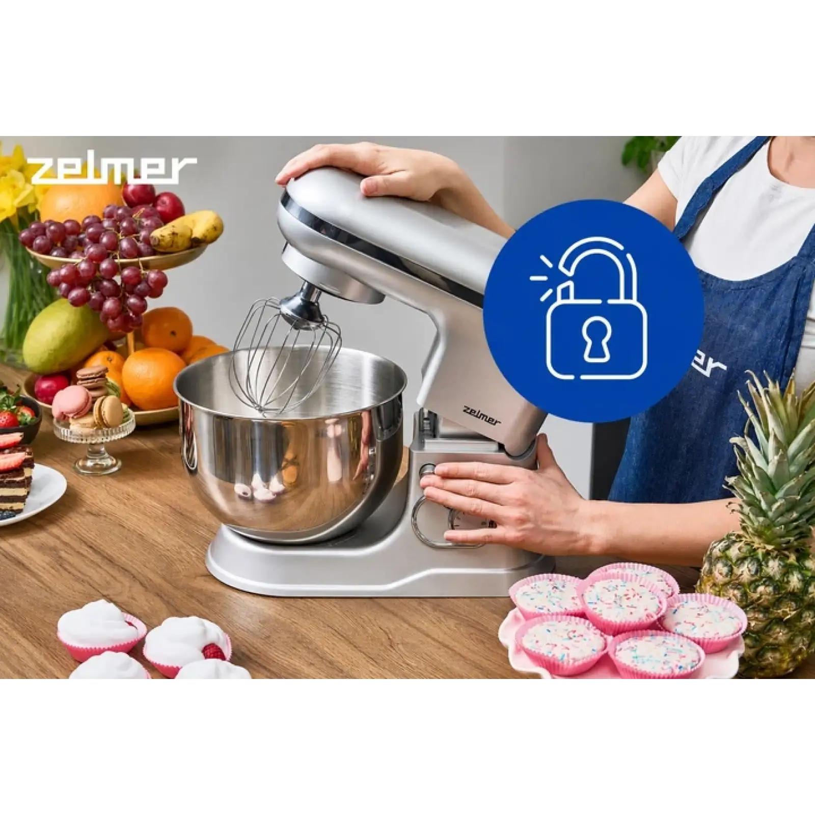 Кухонна машина Zelmer ZKR1360 Нержавіюча сталь UA