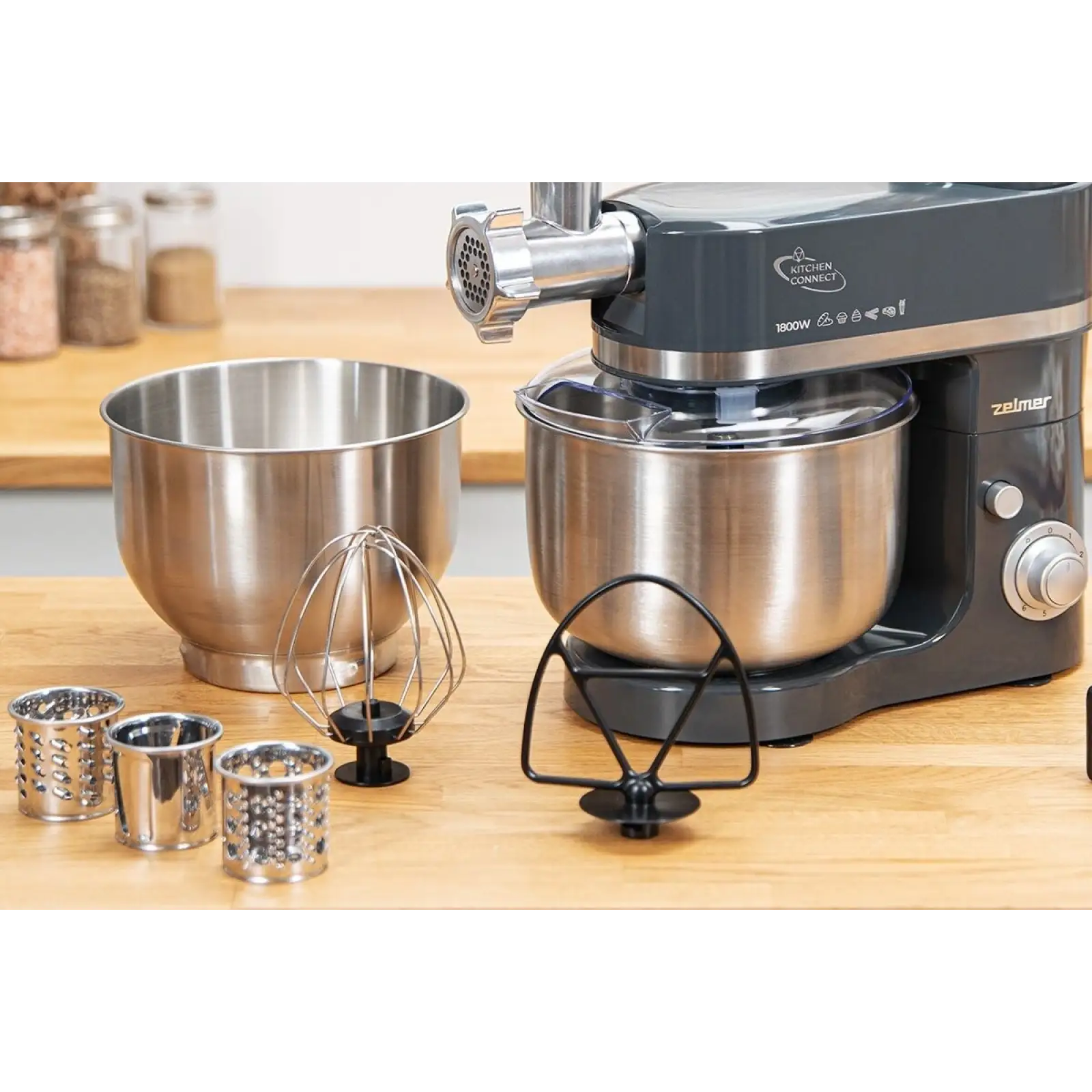 Кухонная машина Zelmer ZKR9100 Kitchen Connect Pro Серый UA