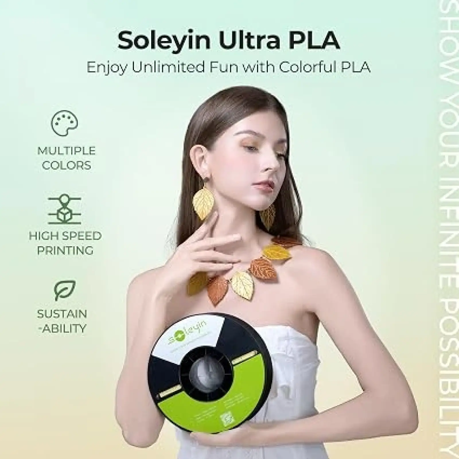 Филамент Creality Soleyin 3D Ultra PLA Matte Three piece Rose Stone 3301010516
