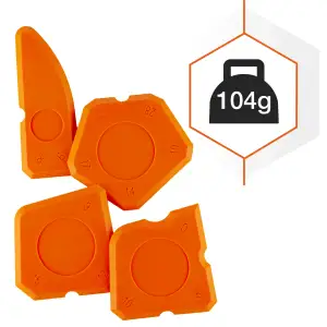 Набір шпателів для силікону Polax 4 шт (100-463) UA