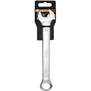 Ключ рожково-накидной Polax CrV DIN 3113 Satin finish 22 мм (25-049) UA
