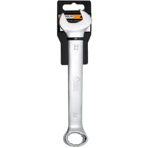 Ключ рожково-накидной Polax CrV DIN 3113 Satin finish 32 мм (25-053) UA