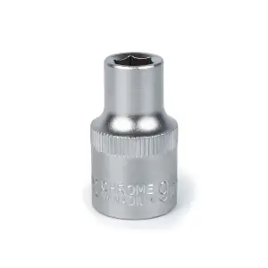 Головка торцевая Polax автомобильная шестигранная 9 мм, 1/2", CrV (25-083) UA