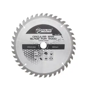 Диск пильный Polax по дереву с твердосплавными напайками 230x22.2/20, 40Т (54-140) UA