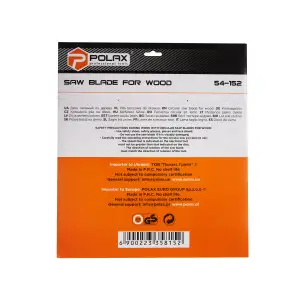 Диск пильний Polax по дереву з твердосплавними напайками 350x32,0/30, 40Т (54-152) UA