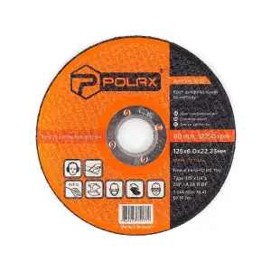 Диск шлифовальный по металлу Polax 125х6.0х22.23 (54-104) UA