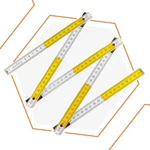 Линейка деревянная складная Polax 1 м 24.5х9.2х8.2 см (38-071) UA