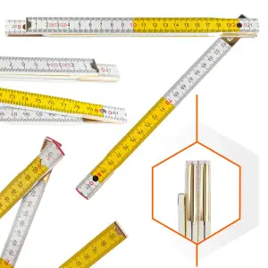 Линейка деревянная складная Polax 1 м 24.5х9.2х8.2 см (38-071) UA