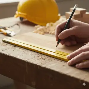 Лінійка дерев'яна складна Polax 2 м (38-072) UA