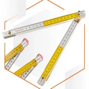 Лінійка дерев'яна складна Polax 2 м (38-072) UA