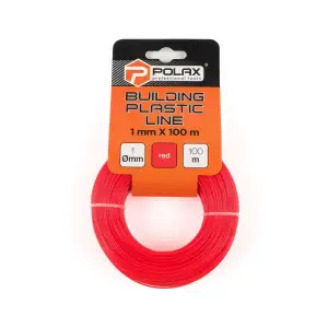 Леска строительная Polax 1 мм X 100 м, красная (30-012) UA