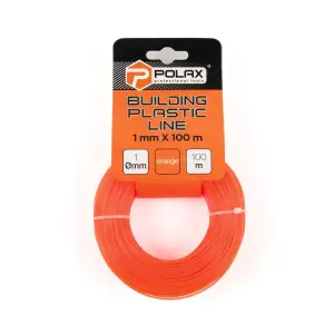 Леска строительная Polax 1 мм X 100 м, оранжевая (30-014) UA