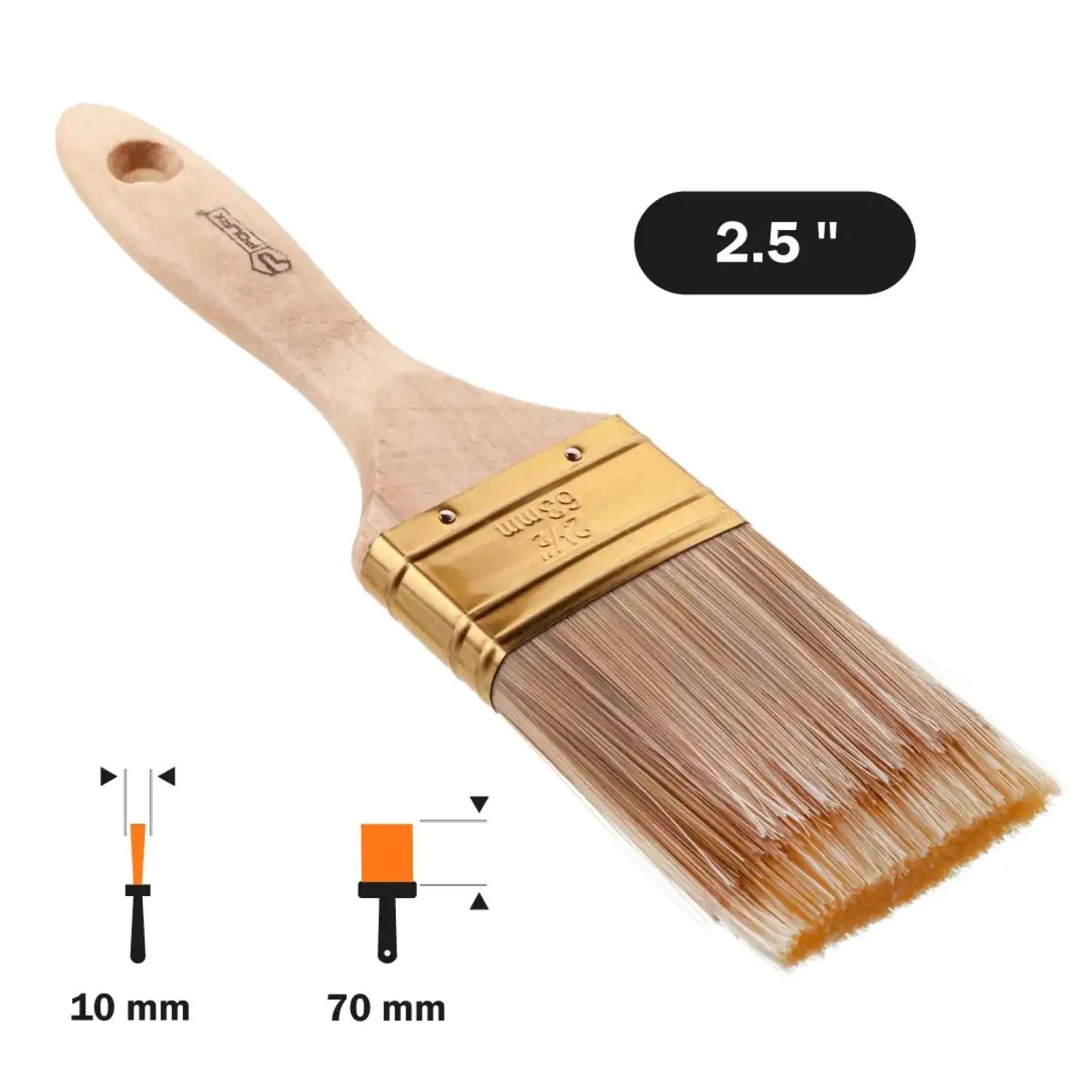 Кисть флейцевая Polax 2,5