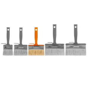Кисть макловица Polax 30 х 120 мм профессиональная смешанный ворс, пластиковая ручка (12-003) UA