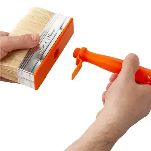 Кисть макловица Polax 40 х 140 мм профессиональная смешанный ворс, пластиковая ручка (12-004) UA