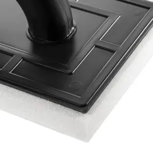Терка из пластика с толстой белой губкой 130x270х20 мм. Polax (100-455) UA