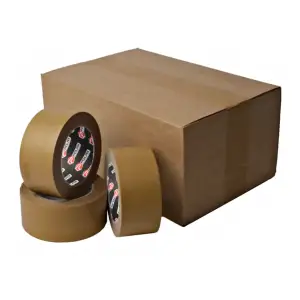 Клейкая лента Polax скотч бумажный крафт 20 м x 48 мм (101-174) UA