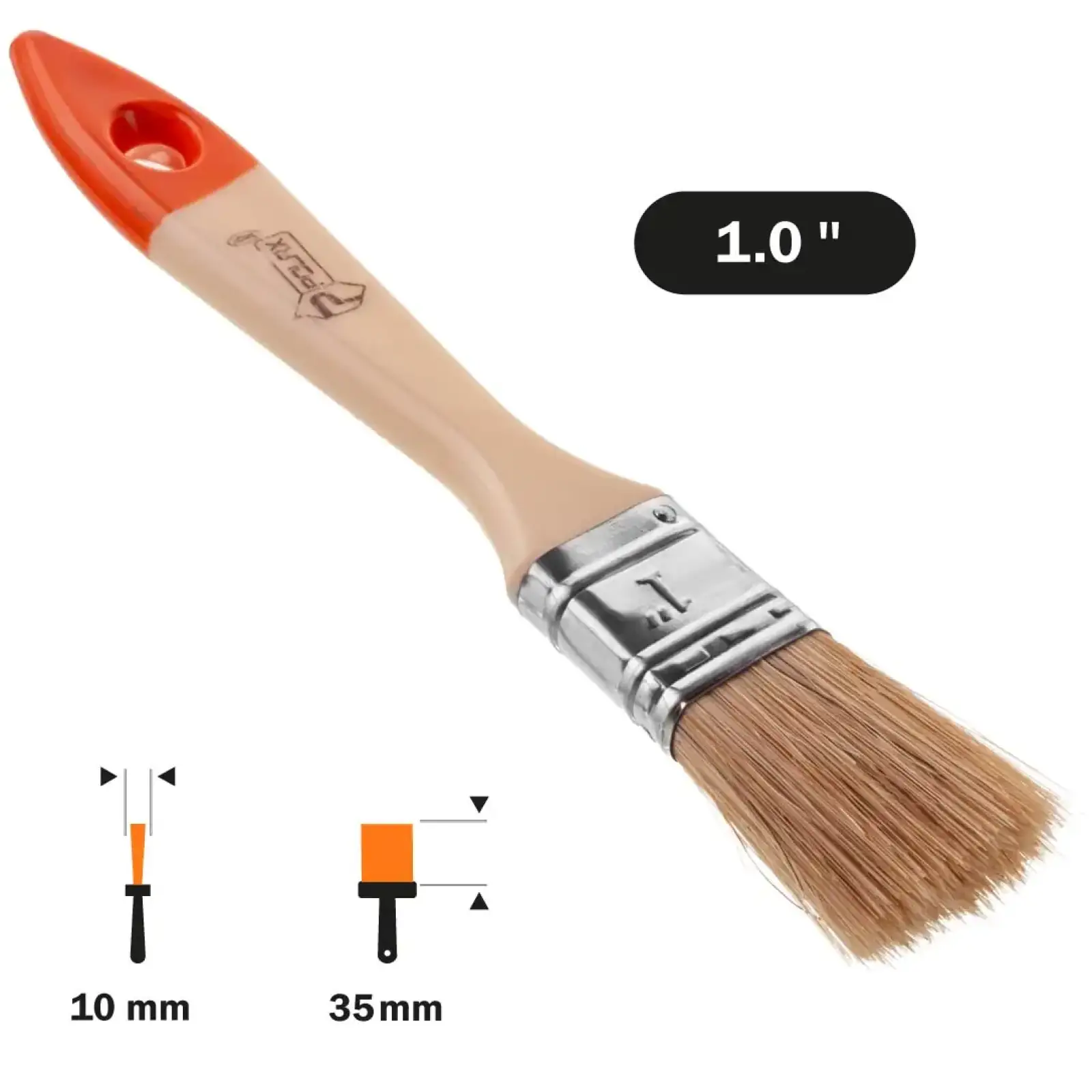 Кисть флейцевая Polax 1″ тип 