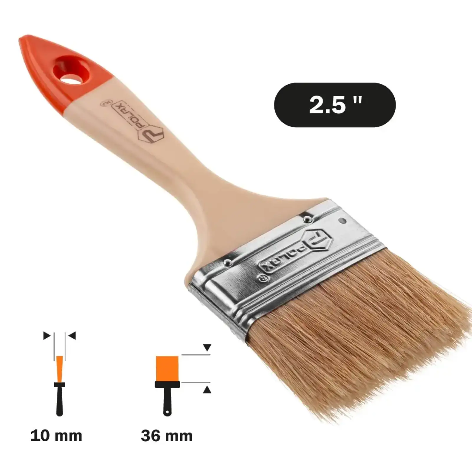 Кисть флейцевая Polax 2,5″ тип 