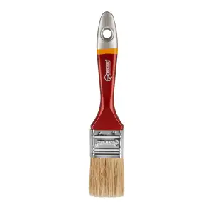 Кисть флейцевая Polax 1,5" тип "Евро" профессиональная, смешанный ворс, пластиковая ручка (14-002) UA