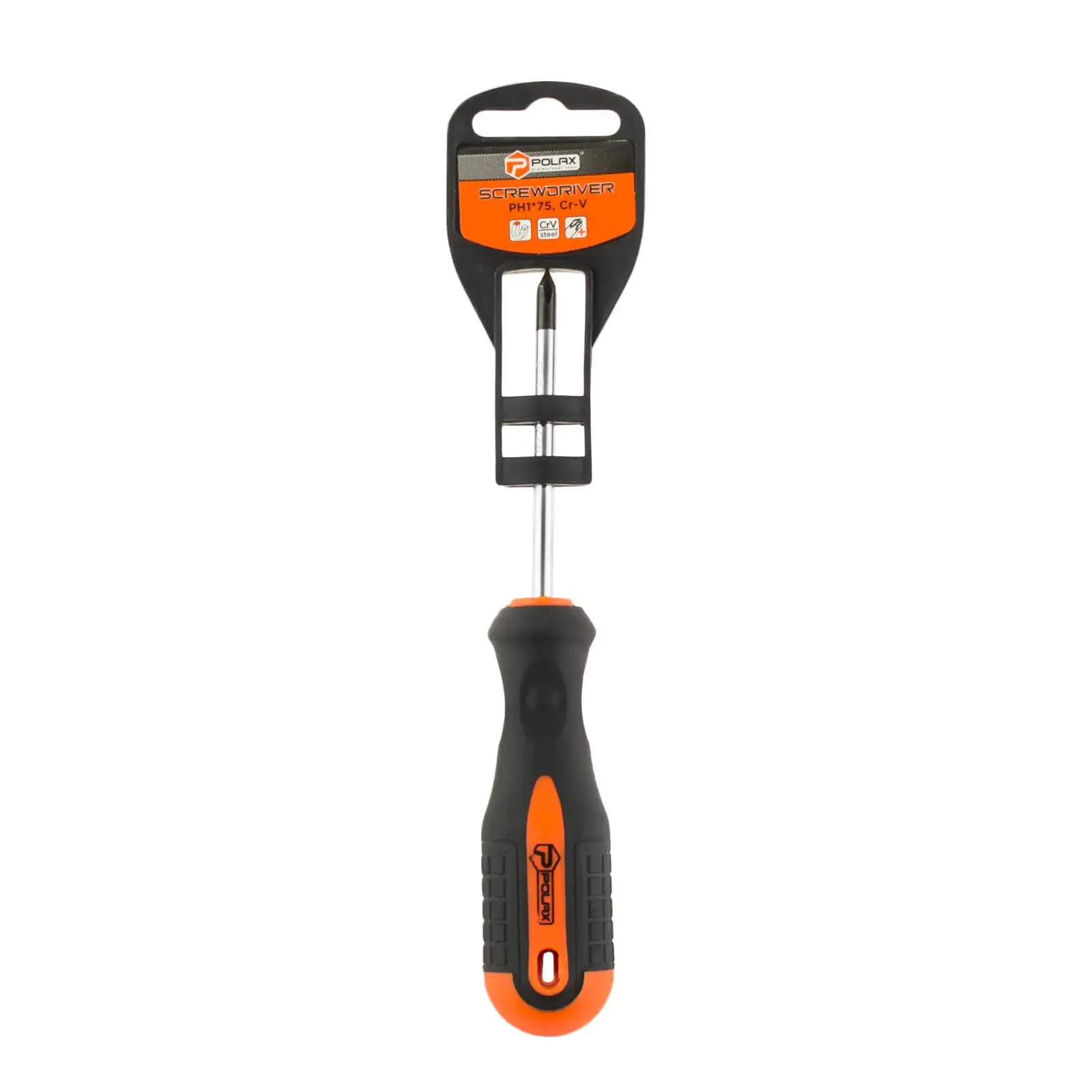 Викрутка Polax хрестова PH1 х 75, Cr-V (51-059) UA