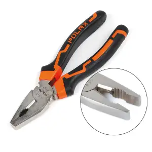 Плоскогубцы - пассатижи Polax комбинированные 180 мм Cr-V (35-002) UA