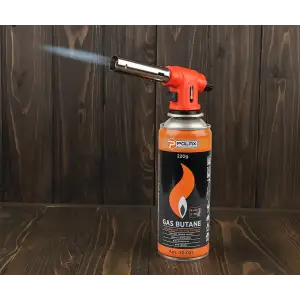 Газовая горелка с металлическим соплом и пьезоподжигом Polax 1,1 kW, 1300 °C (32-028) UA