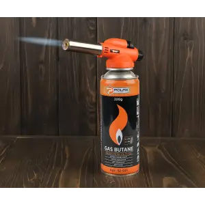 Газовая горелка с металлическим соплом, пьезоподжигом и углом наклона 360° Polax 1,1 kW, 1300 °C (32-031) UA